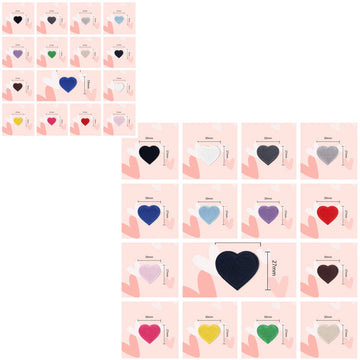 Heart Embroidered Patches - CheerCove