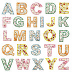 Floral Alphabet Embroidered Patches - CheerCove