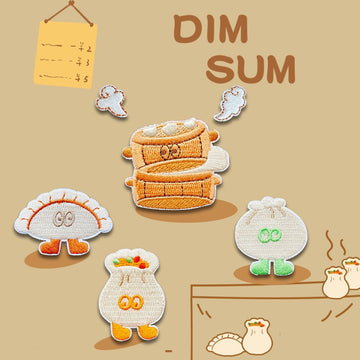 DIM SUM Embroidered Patches - Multiple Designs Available - CheerCove