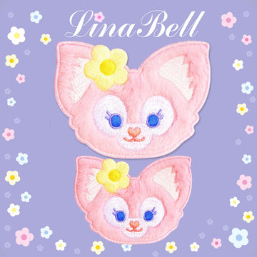 Cute Pink Plush Fox Patches(Stick-On)