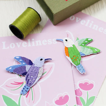 Hummingbird Embroidered Patches - Multiple Designs Available - CheerCove