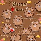 Bread Bear Embroidered Patches - Multiple Designs Available - CheerCove