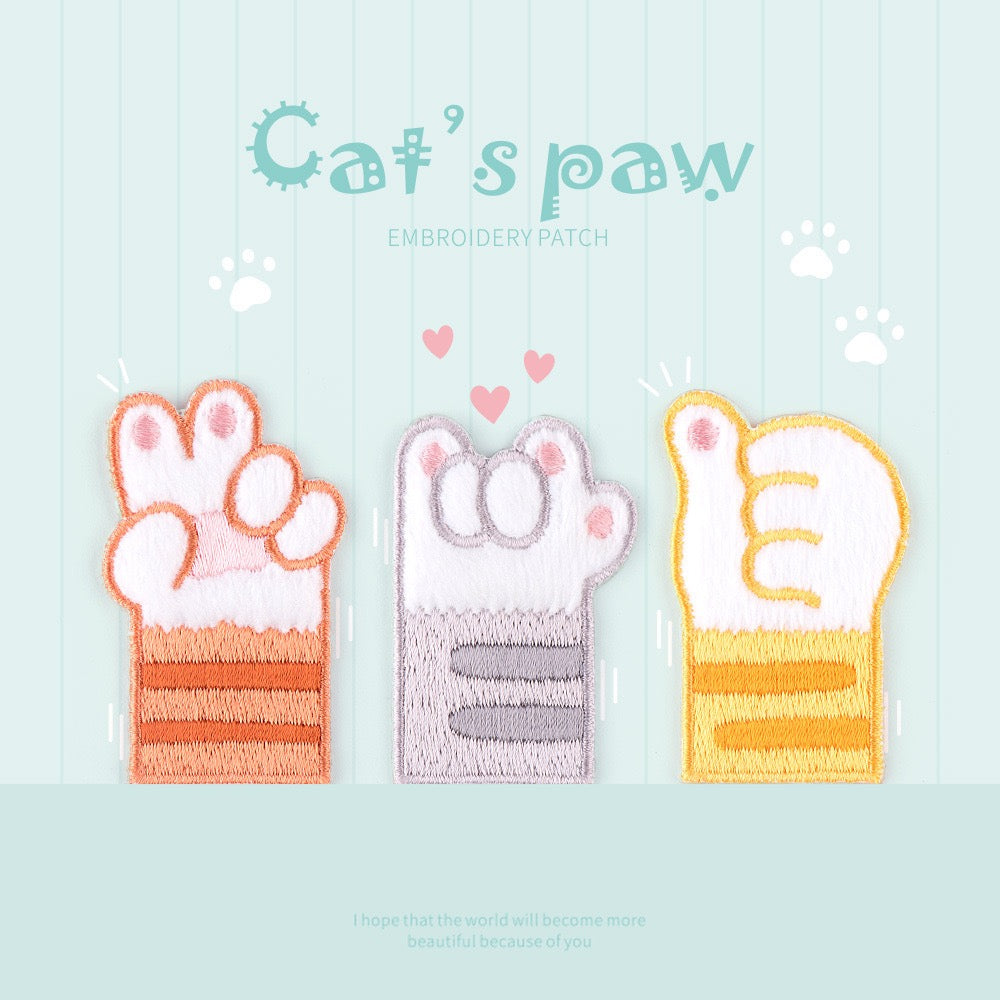 Cat's Paw Embroidered Patches - Multiple Designs Available - CheerCove