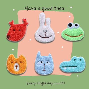 "Ugly-Cute" Animals Embroidered Patches - Multiple Designs Available - CheerCove