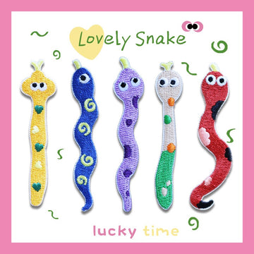 Lovely Snake Embroidered Patches - Multiple Designs Available - CheerCove