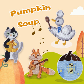 Pumpkin Soup Embroidered Patches - Multiple Designs Available - CheerCove