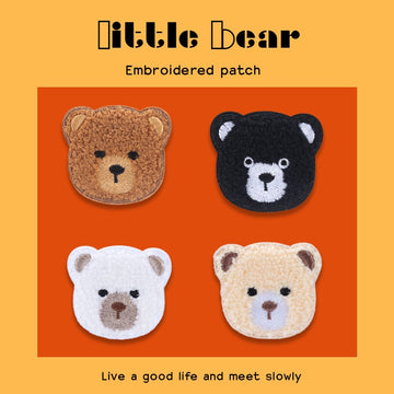 Bear Cub Embroidered Patches - Multiple Designs Available - CheerCove