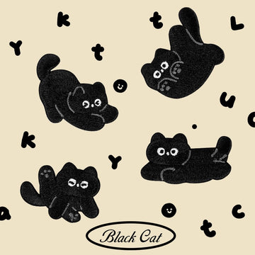 Black Cat ② Patches(Stick-On)