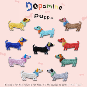 Dopamine Puppies Embroidered Patches - Multiple Designs Available - CheerCove