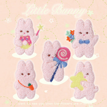 Magical Pink Rabbit Embroidered Patches - Multiple Designs Available - CheerCove