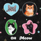 Cat in the Mirror Patches (Stick-On) - CheerCove