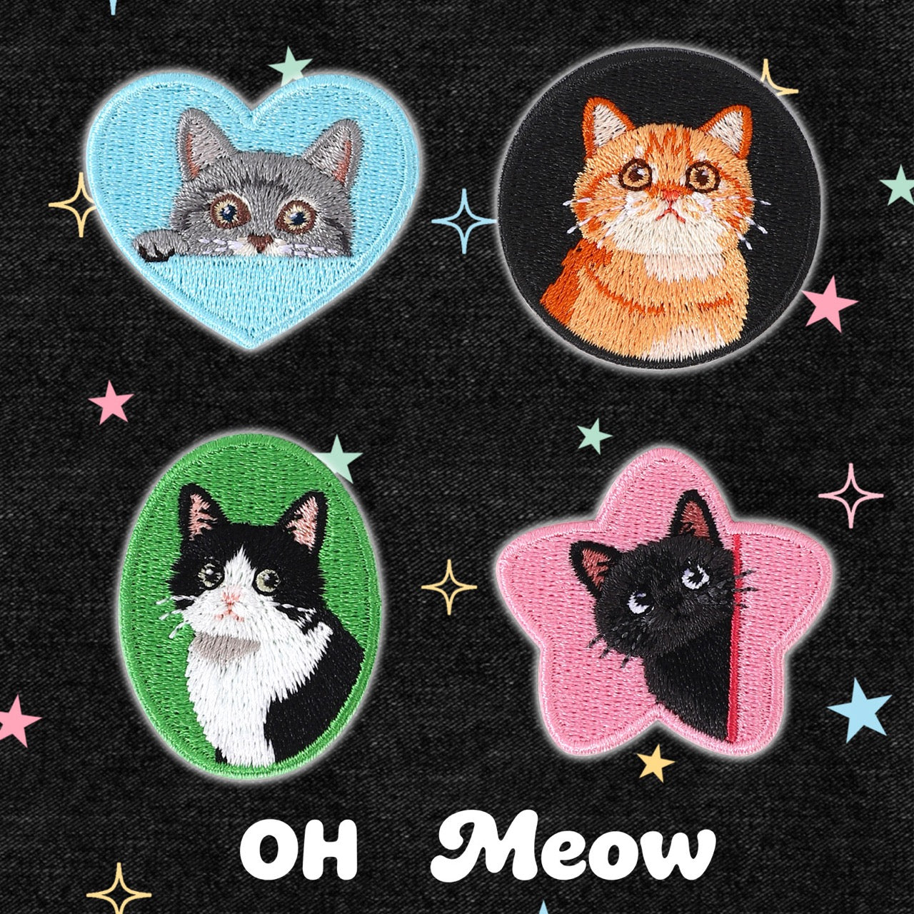 Cat in the Mirror Patches (Stick-On) - CheerCove
