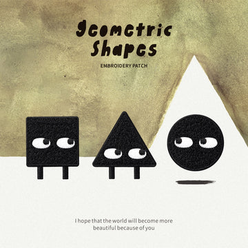 Geometric Shapes Embroidered Patches - Multiple Designs Available - CheerCove