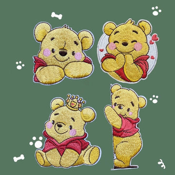 Honey-Loving Bear Patches (Stick-On)