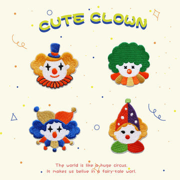Clown Embroidered Patches - Multiple Designs Available - CheerCove