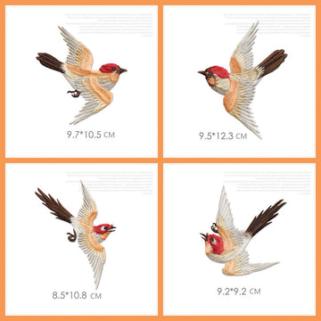 Auspicious Eastern Bird Patches(Stick-On)