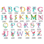 Flower and Alphabet Embroidered Patches - CheerCove