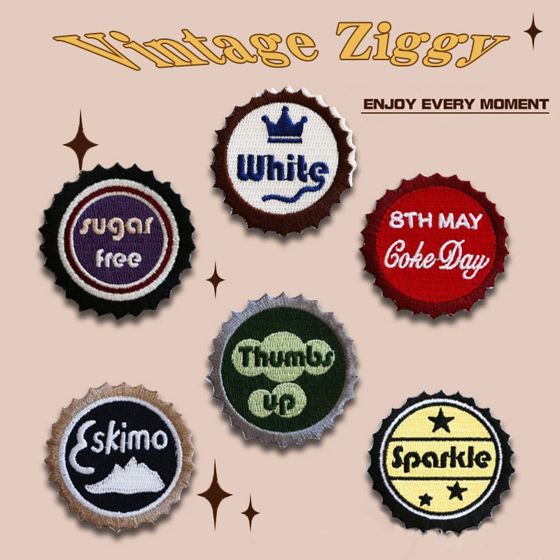 Vintage Ziggy Embroidered Patches - Multiple Designs Available - CheerCove