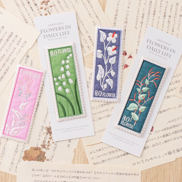 Flower in Daily Life Embroidered Patches - Multiple Designs Available - CheerCove