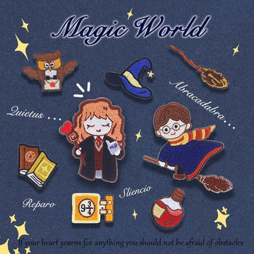 Magic World Embroidered Patches - Multiple Designs Available - CheerCove