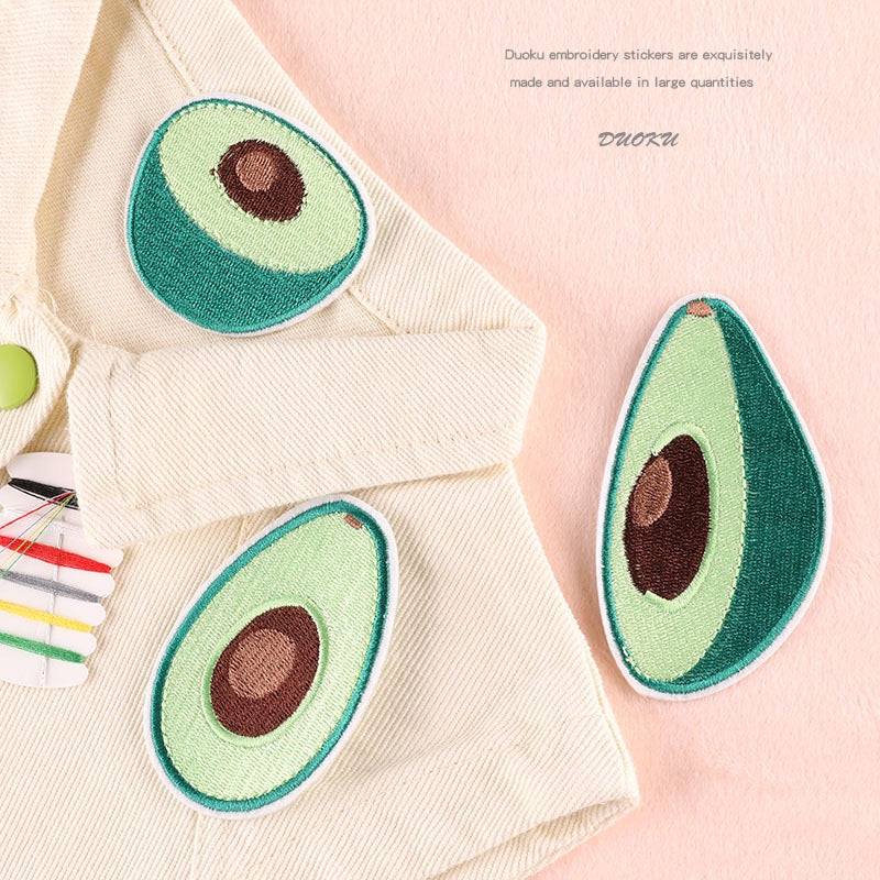 Buttery Green Appliqués Embroidered Patches - Multiple Designs Available - CheerCove