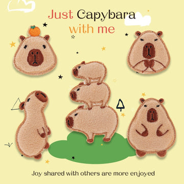 Capybara Embroidered Patches - Multiple Designs Available - CheerCove