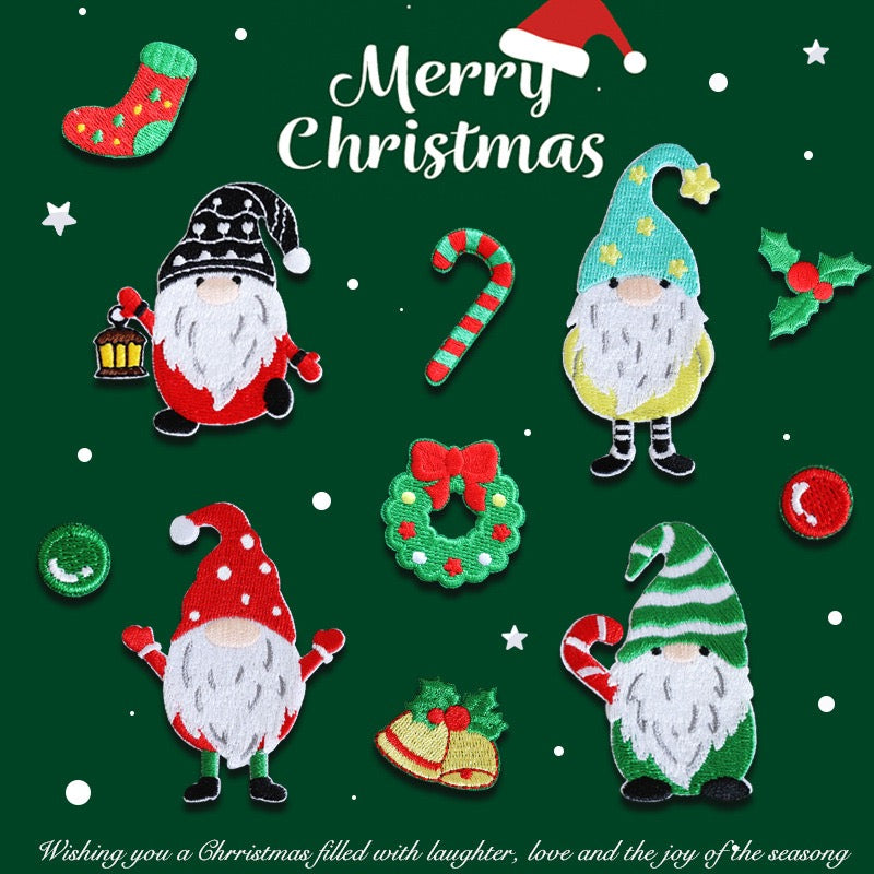 Christmas Embroidered Patches - Multiple Designs Available - CheerCove