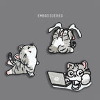 Cozy Working Cat Patches (Stick-On) - CheerCove