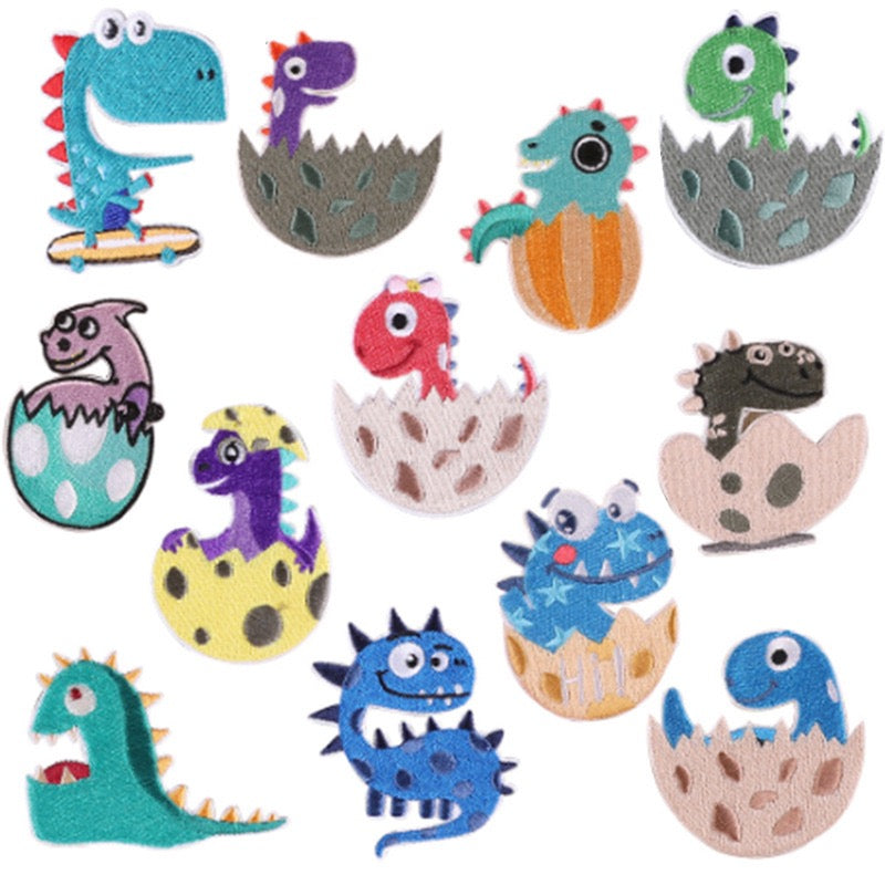 Dinosaur Embroidered Patches - Multiple Designs Available - CheerCove