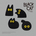 Black Cat Embroidered Patches - Multiple Designs Available - CheerCove