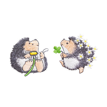 Happy Hedgehog Embroidered Patches - Multiple Designs Available - CheerCove