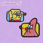 Square Pants Ocean Hero Patches(Stick-On)