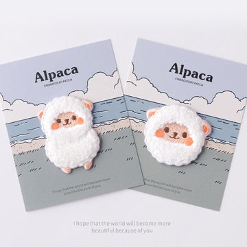 Alpaca Embroidered Patches - Multiple Designs Available - CheerCove