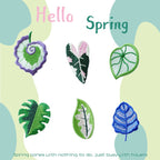 Botanical Leaf Embroidered Patches - Multiple Designs Available - CheerCove