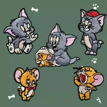 Cat and Mouse Patches(Stick-On)
