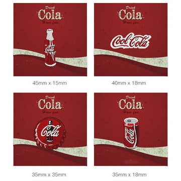 Retro Soda Pop Patches(Stick-On)