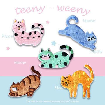 Dopamine Kitty Embroidered Patches - Multiple Designs Available - CheerCove