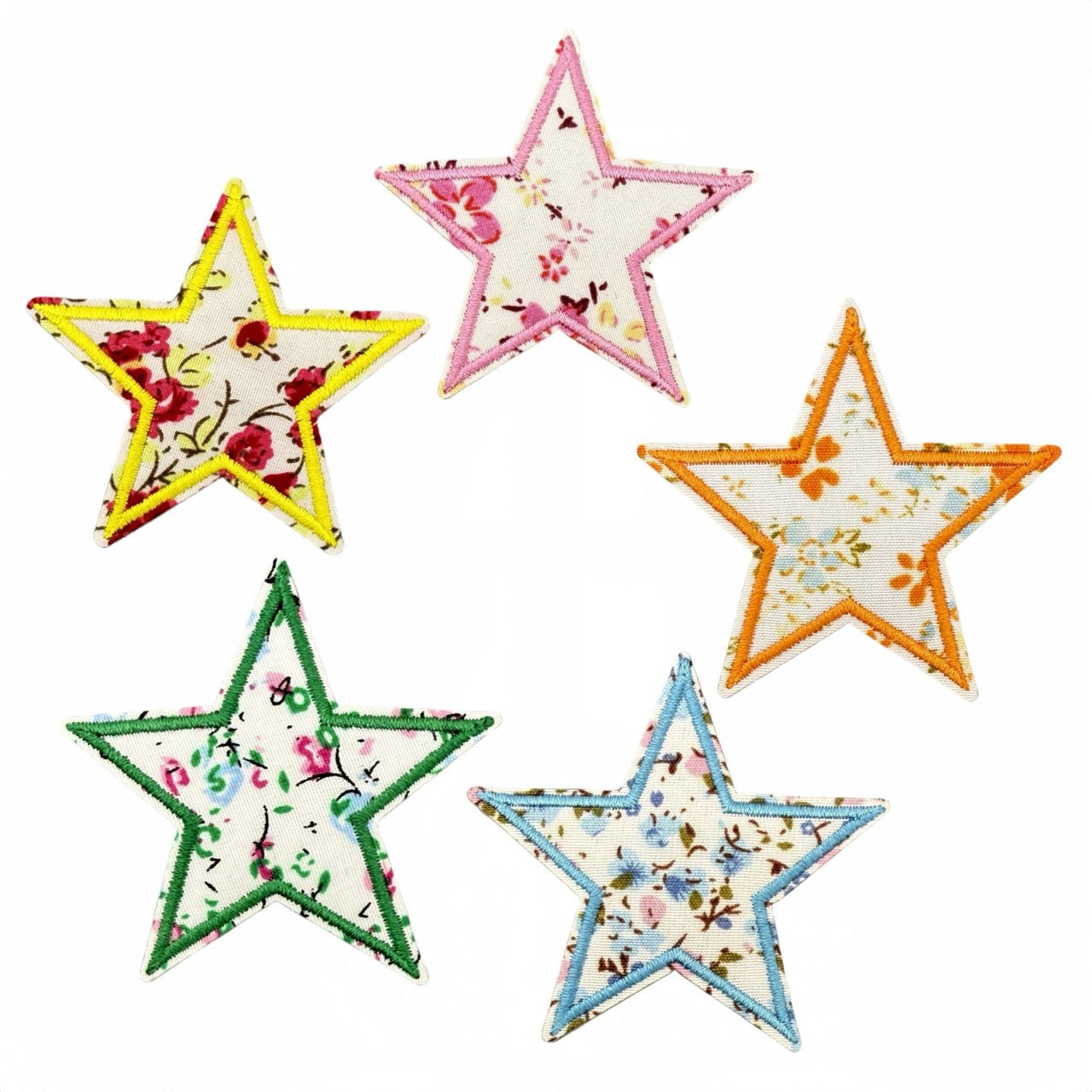 Floral Star Embroidered Patches - Multiple Designs Available - CheerCove
