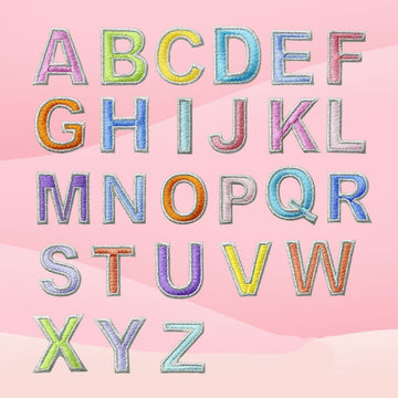 Minimalist Alphabet  Patches(Stick-On)