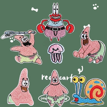 Pink Starfish Patches(Stick-On)