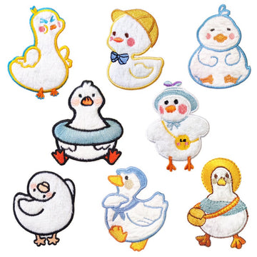 Cartoon Duck Embroidered Patches - Multiple Designs Available - CheerCove