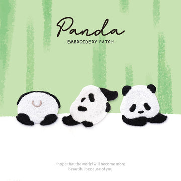 Baby Panda Embroidered Patches - Multiple Designs Available - CheerCove