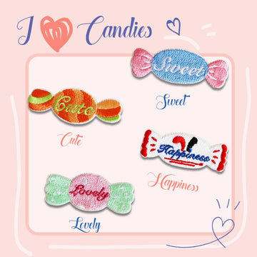 Candy Embroidered Patches - Multiple Designs Available - CheerCove