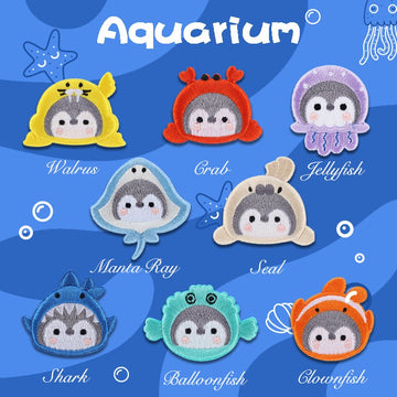 Cute Penguin Embroidered Patches - Multiple Designs Available - CheerCove