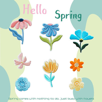 Wonder Flower Embroidered Patches - Multiple Designs Available - CheerCove