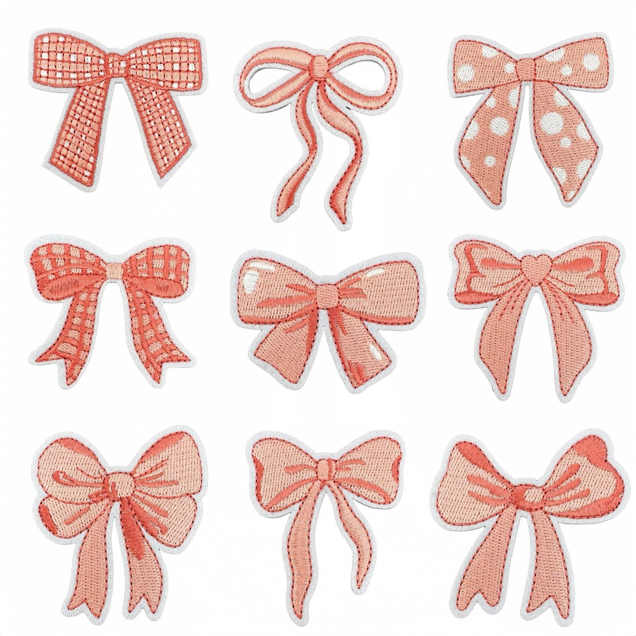 Pink Bow Patches (Iron-On)