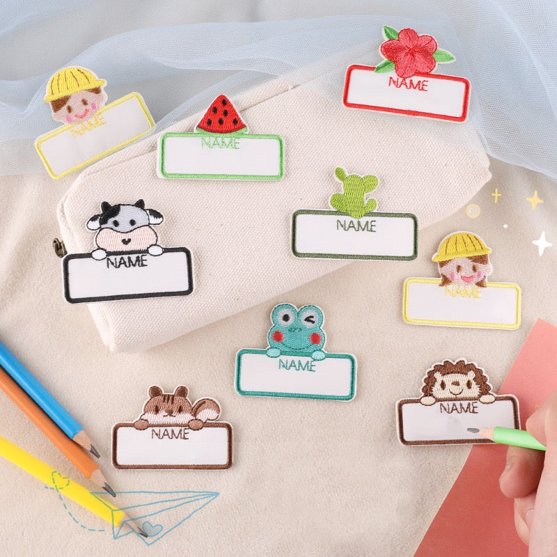 Write-On Name Embroidered Patches ① - Multiple Designs Available - CheerCove