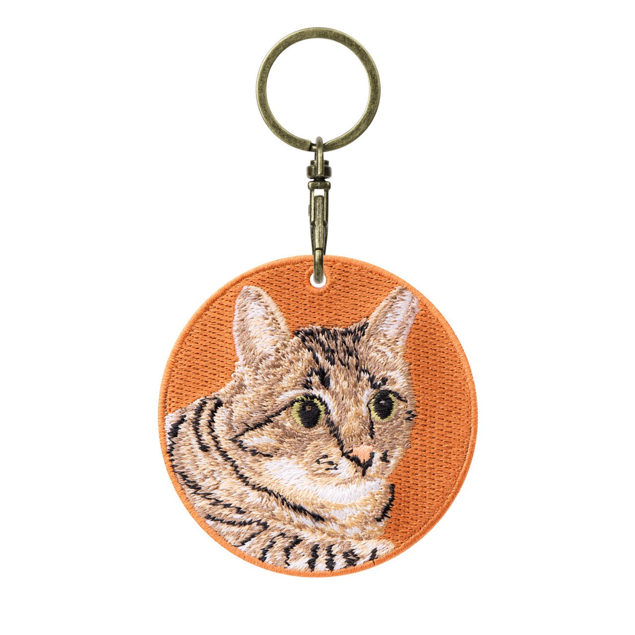 Cute Double-Sided Embroidered Cat Charms