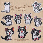 Cheese-Loving Cat Patches (Iron-On)