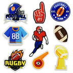 I Love Football Patches (Iron-On)